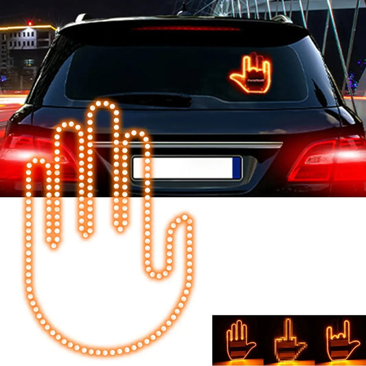 Conjunto de luces para dedos de automóvil con control remoto. Divertido y genial para el interior del automóvil.